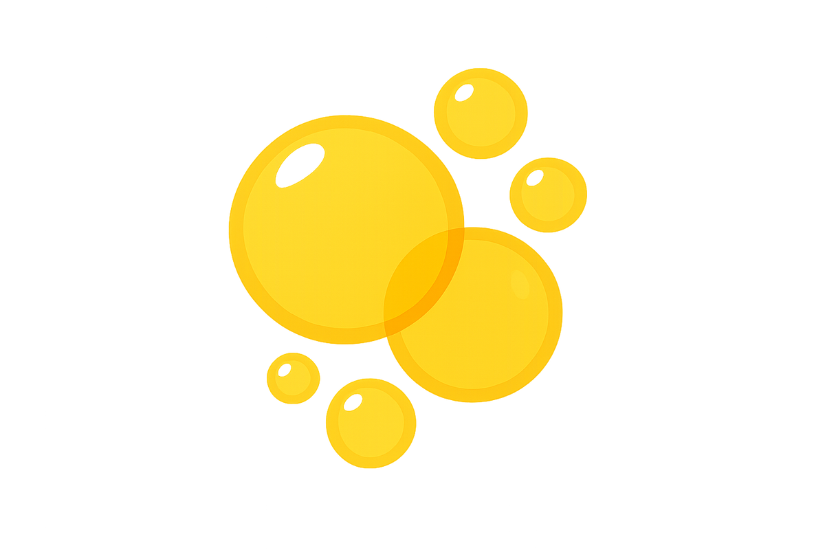 yellow bubbles icon